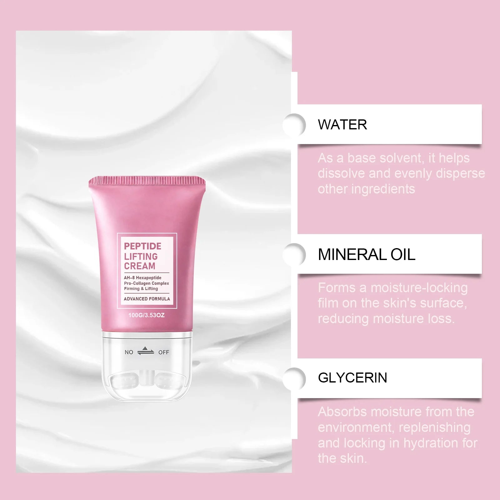 Neck Cream with Roller Massager – Moisturizing Neck Skincare Neck Moisturizer Cream Oasis Select