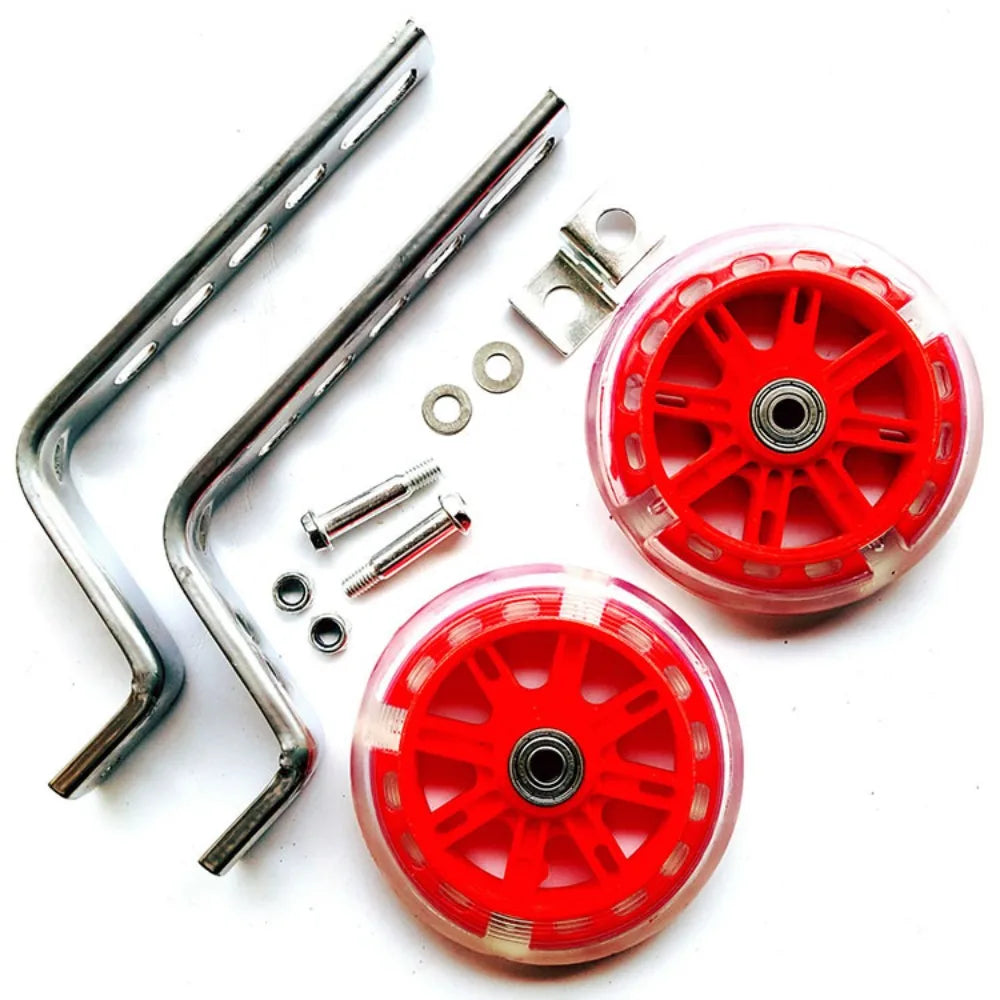 Bicycle Bike Cycling Kids Childrens Stabilisers 12-20" Training Wheels Heavy Duty Accessories 1 Set Accessories Oasis Select red