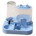 All-in-One Cat Feeder & Water Dispenser | Dual Bowl, 4 Colors Pet Feeder Dispenser Oasis Select sky blue
