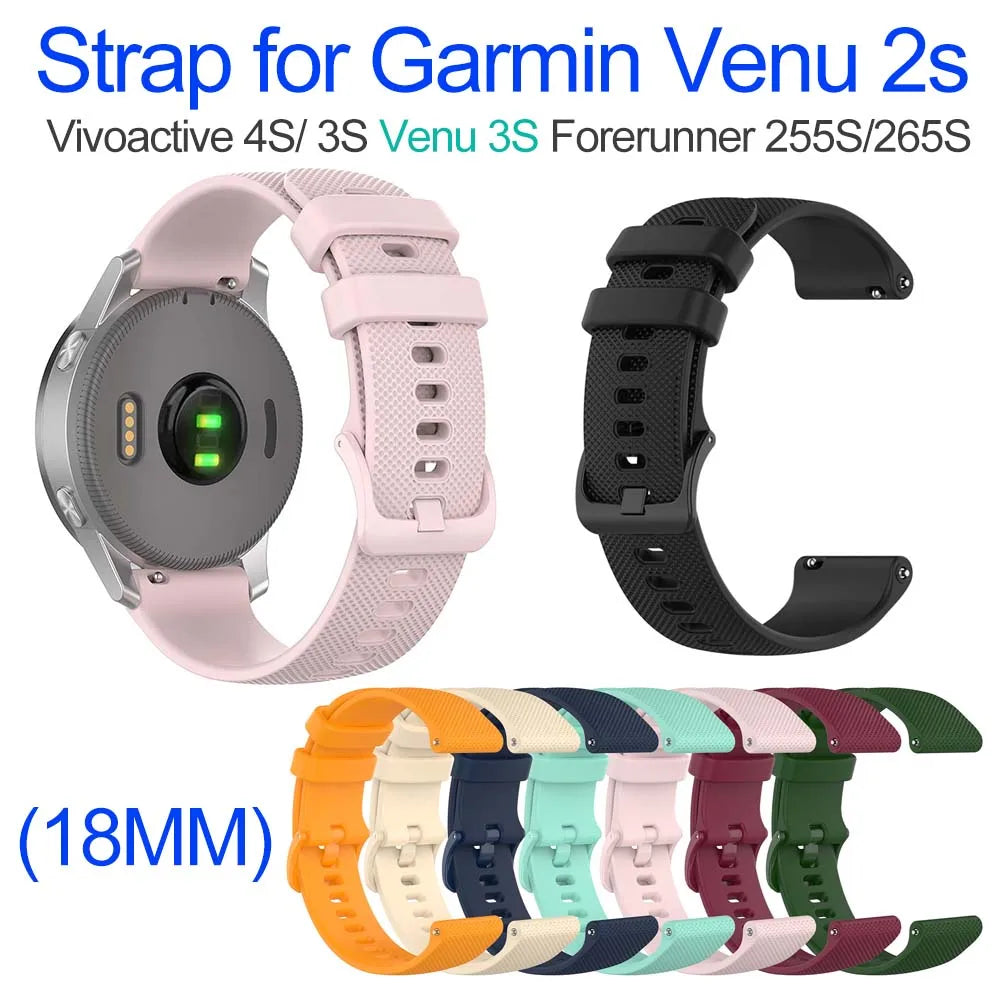 18mm Silicone Watch Strap – Garmin, Fossil, Huawei & More Silicone Watch Band Oasis Select