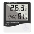 Indoor LCD Digital Thermometer Hygrometer - Electronic Temperature & Humidity Meter Sensor Gauge Weather Station for Home Oasis Select HTC-1