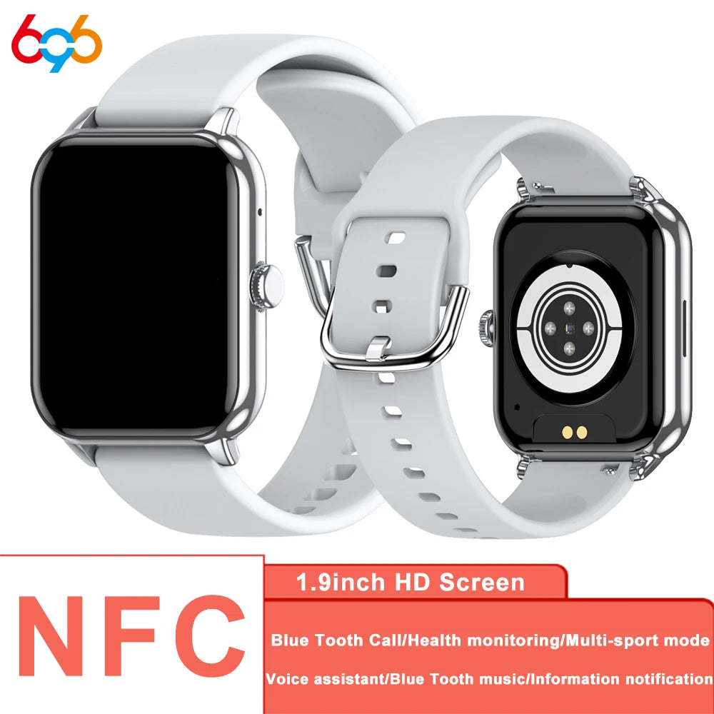 1.9 Inch Watches Blue Tooth Call Smartwatch Al Intelligent Voice Smart Watch Sports Fitness Heart Rate Music Lady Bedside Lamp Oasis Select