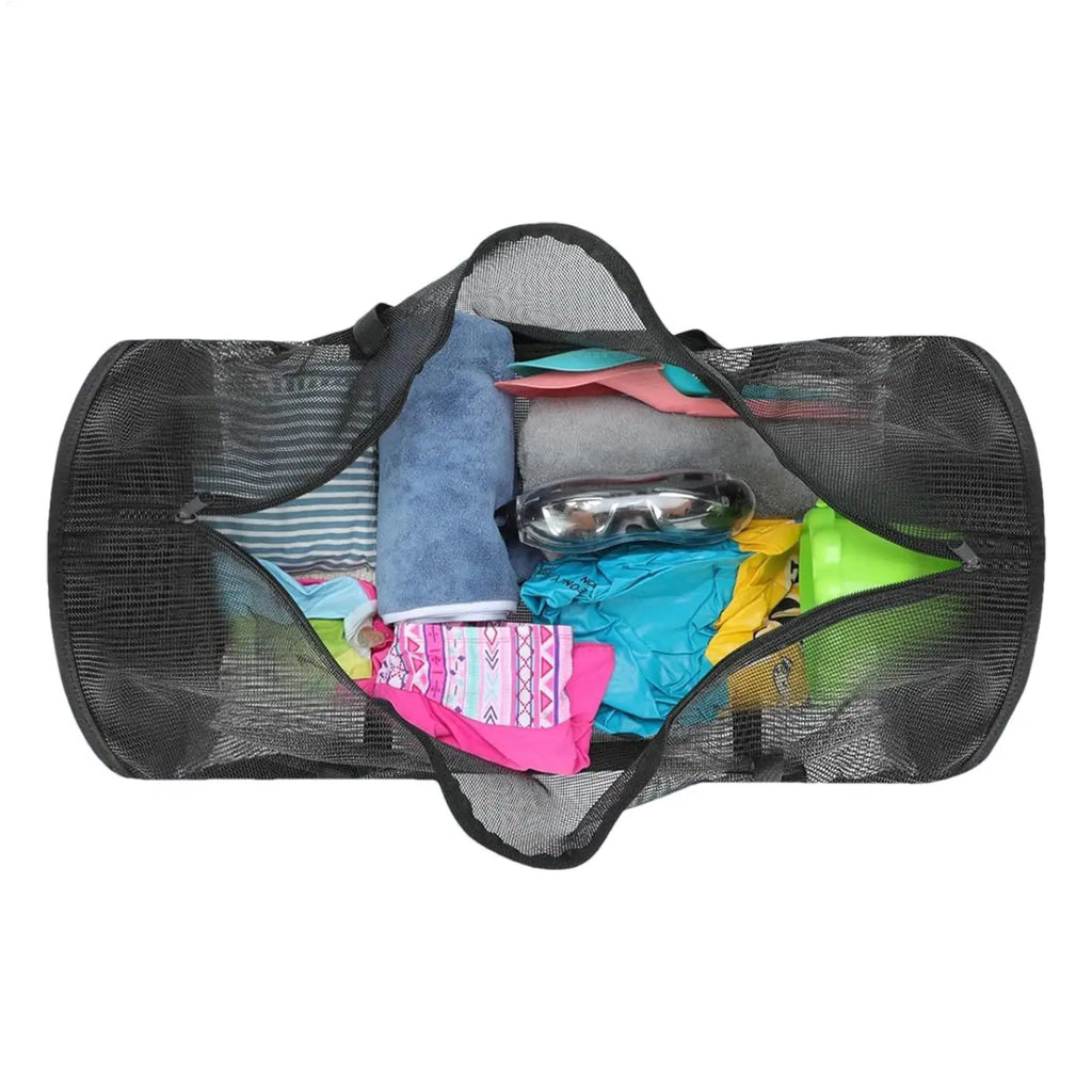 Foldable Mesh Swimming Bag Lightweight Beach Toys Gear Bag Multi-Function Swimming Dry Sack Large Capacity for Outdoor Sports Oasis Select