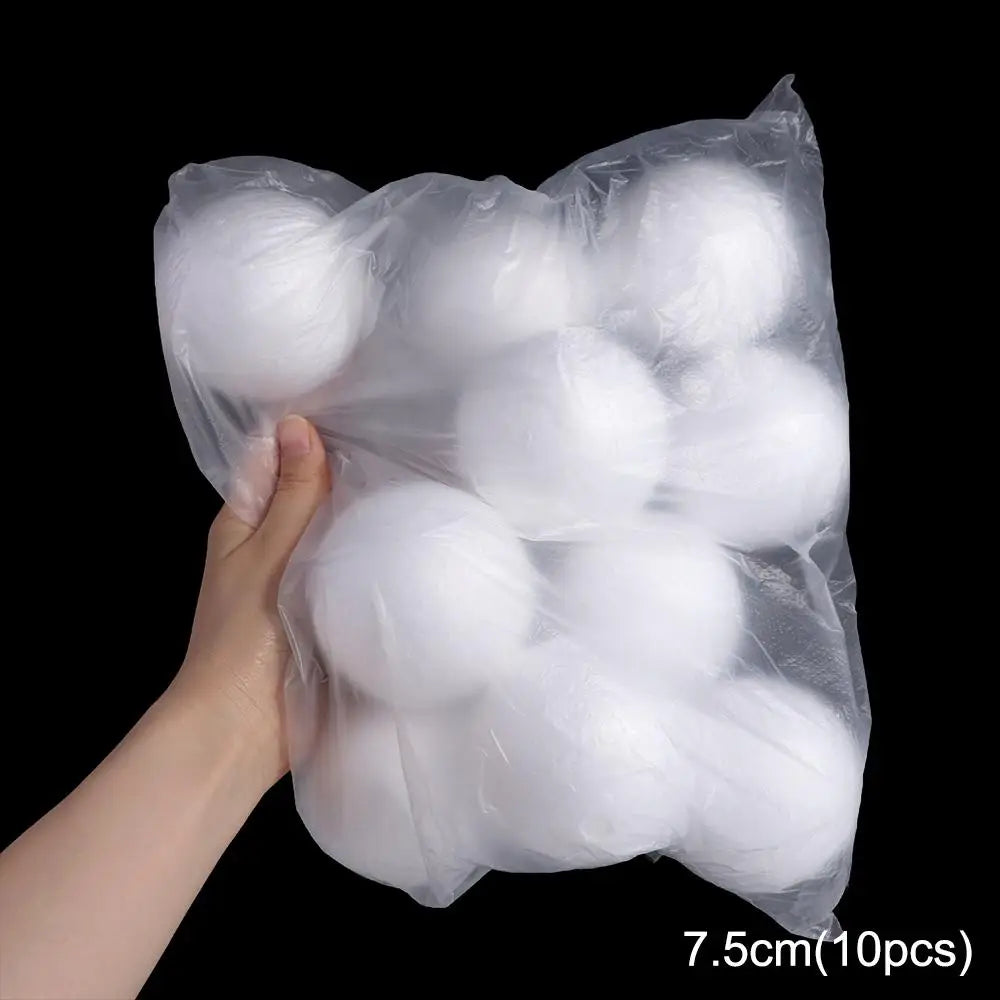 White Polystyrene Foam Balls 80pcs – Christmas Ornaments & DIY Christmas Craft Ornaments Oasis Select 7.5cm-10pcs other