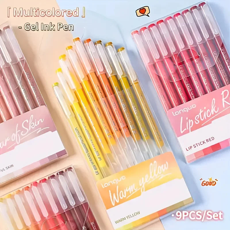 9Pcs Fluorescent Highlighter Set, Assorted Colors, Perfect for Writing, Drawing, Note-Taking & School Office Supplies Oasis Select