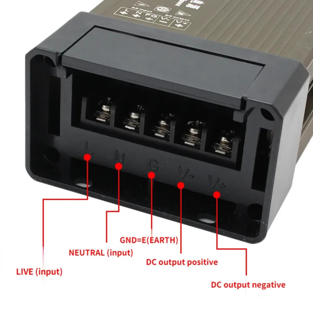 Switching Power Supply 5 12 24 V Volt 220V AC TO DC 12V Transformer 100W 200W 300W 400W 500W 600W Outdoor Rainproof Power Supply Oasis Select