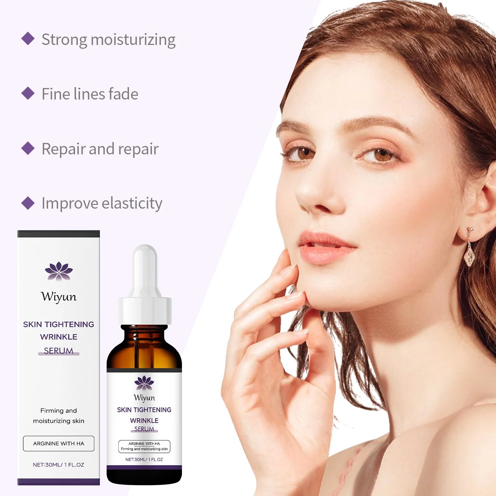 Arginine Serum For Facial Care, Nourishing, Firming, Hydrating, Moisturizing, Brightening & Radiant Skin Rejuvenation Essence Oasis Select