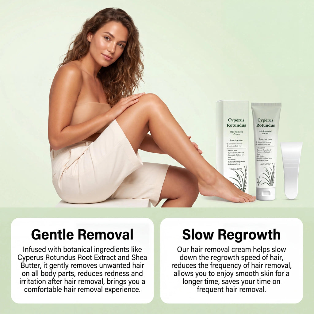 Cyperus Rotundus Hair Removal Cream – Gentle Depilatory 100g