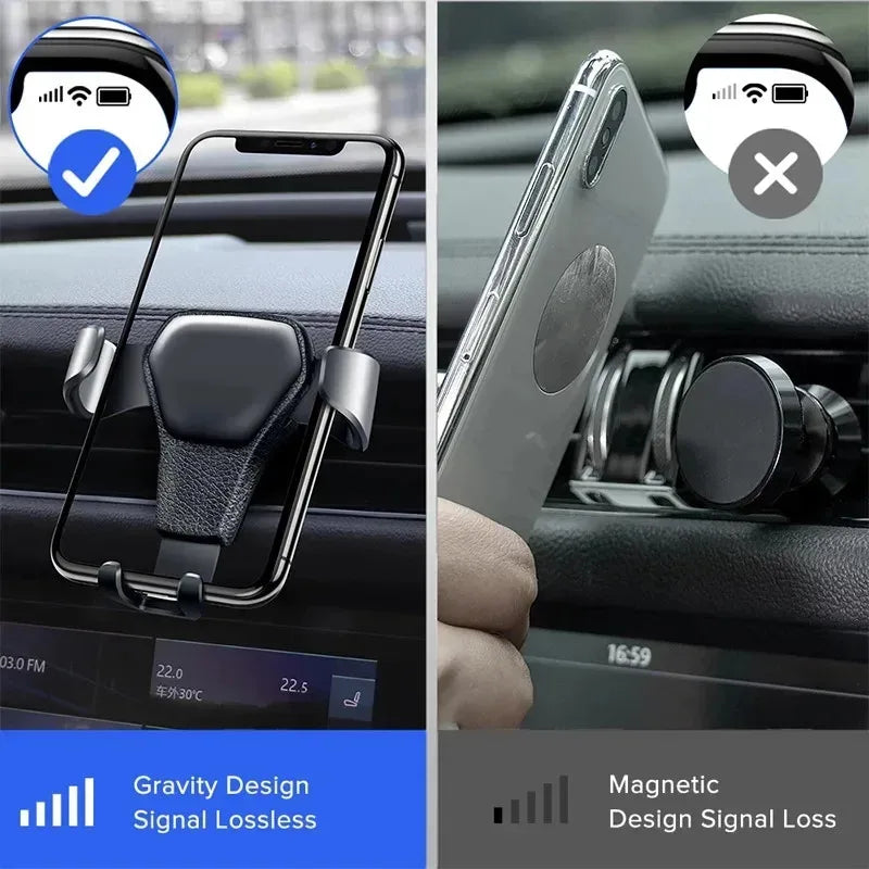 1/2/3/4pcs Universal Gravity Auto Phone Holder Car Air Vent Clip Mount Mobile Phone Holder CellPhone Stand Support For iPhone Oasis Select
