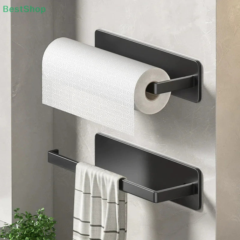 Magnetic Paper Towel Holder – No-Drill Wall Mount Shelf