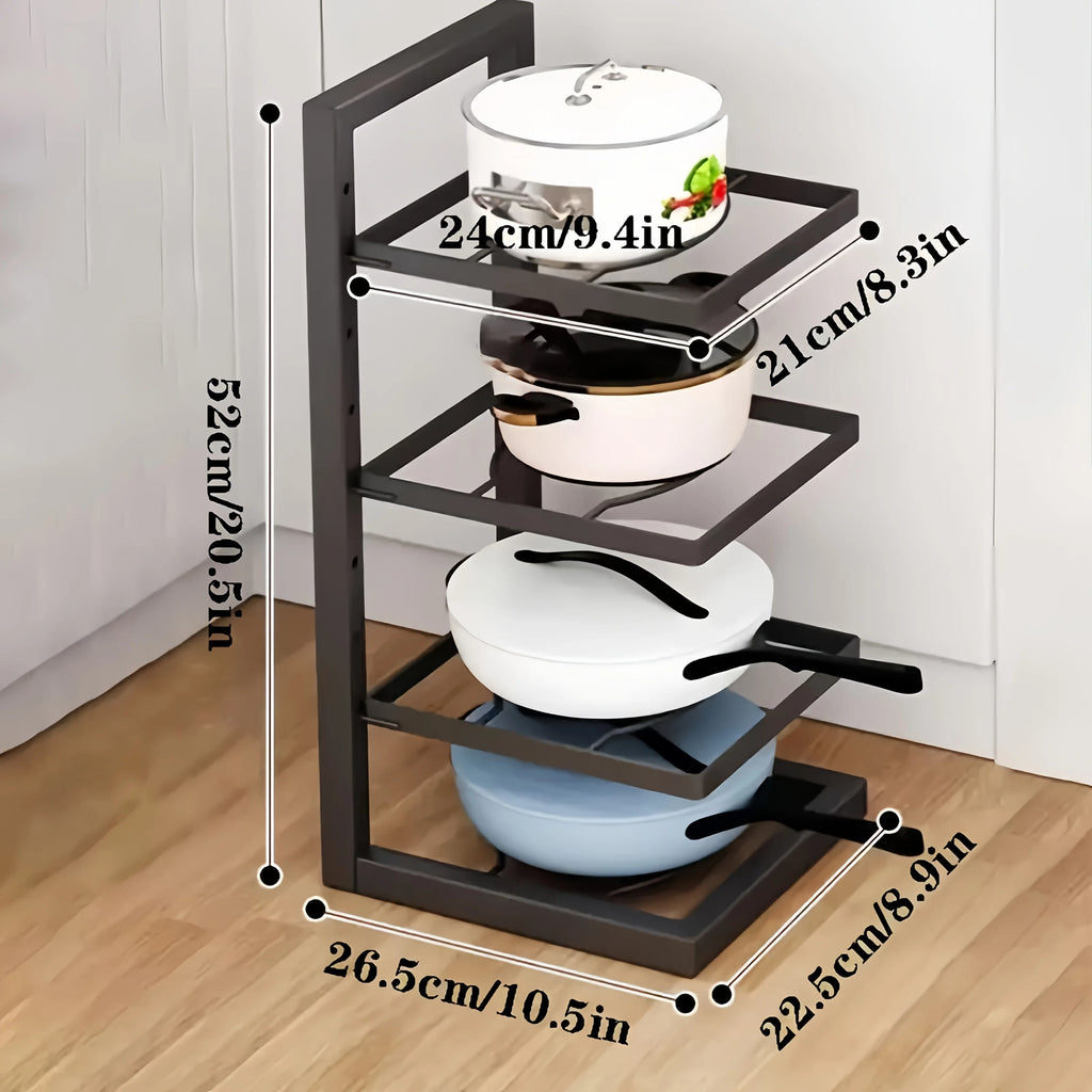 Adjustable Multi-Layer Kitchen Storage Shelves Pot Racks Sink Organizers Cabinet for Efficient Space Saving Oasis Select