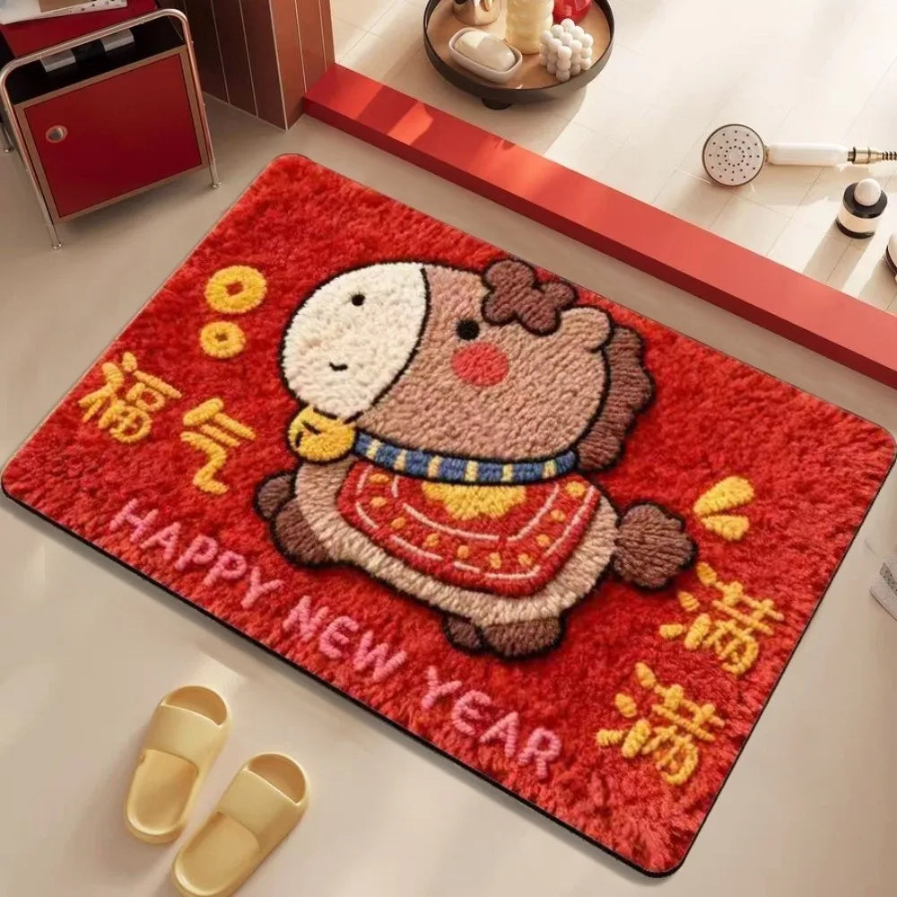 2026 New Year Horse Door Mat – Anti-Slip Quick Dry Floor Mat