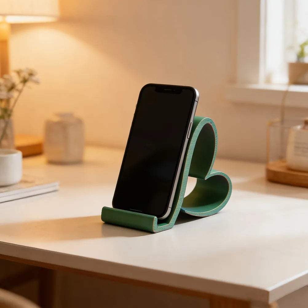 3D Printed Heart Shaped Phone Tablet Stand Multi Color Desktop Holder Home Office Decor Romantic Valentine Christmas Gift Oasis Select