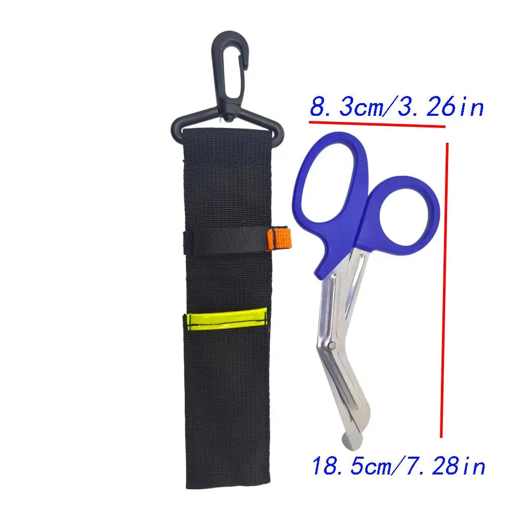 Dive Scissors Stainless Steel with Knife Sheath for Cutting Fishing Nets & Ropes Underwater Diver BCD Belt Scissors Oasis Select