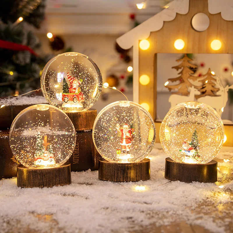 Christmas Decorations: Illuminated Crystal Balls Night Lights Wind Lights and Creative Christmas Gifts Oasis Select