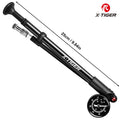 X-TIGER Portable High-pressure 300psi Bike Air Pump with Gauge for Fork & Rear Suspension Shock Absorber Mountain Oasis Select Black straight
