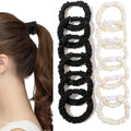 5pcs Small Satin Silk Scrunchies Bulk for Women Thin Hair Tie Mini Scrunchy Bands Skinny Ponytail Holders Pony Tails Wrist Decor Oasis Select Mix