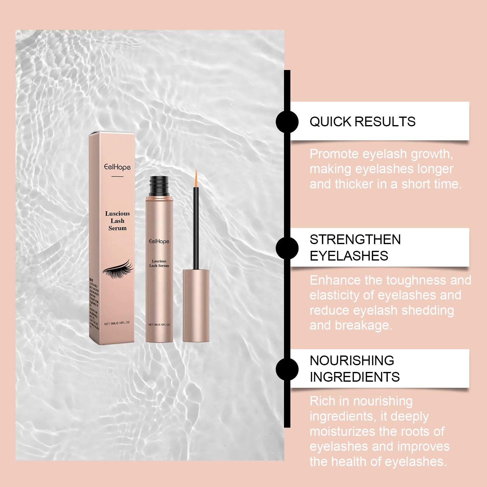 Eelhope Eyelash Growth Serum – Fuller, Longer & Thicker Lashes Eyelash Growth Serum Oasis Select