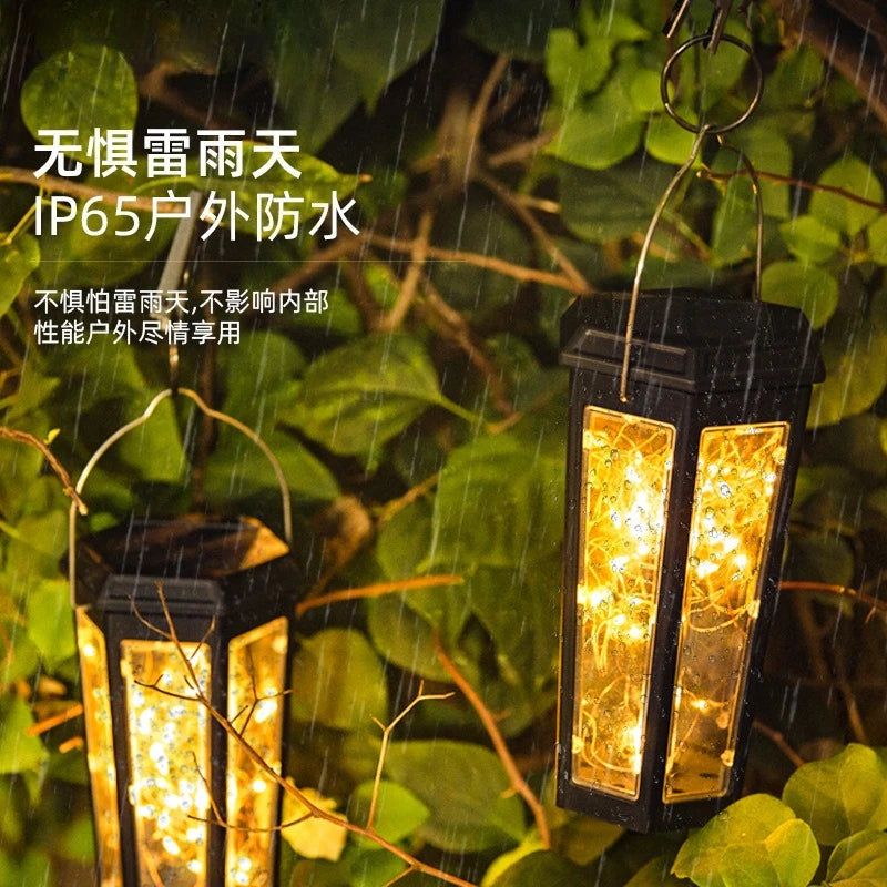 Solar Lamps Light Up Automatically When It Gets Dark. Outdoor Lamps Are Inserted for Garden and Courtyard Atmosphere Decoration Oasis Select