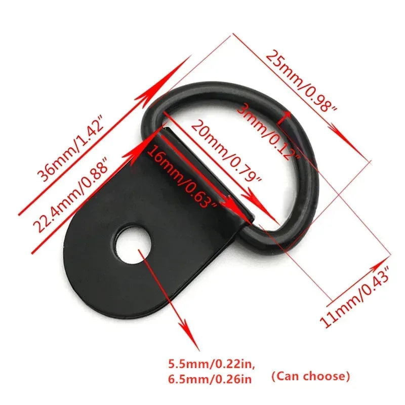 10/50/70pcs Shape Tie Down Anchor Rings Iron Stainless Steel Cargo Tie Down Ring for Car Truck Trailers RV Boats Oasis Select