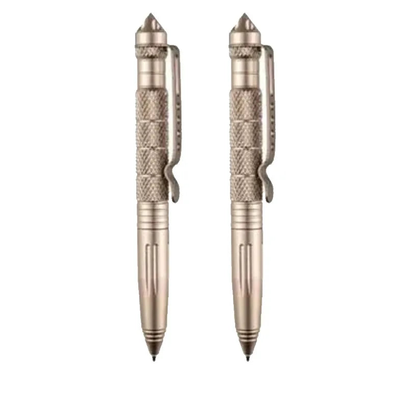 1/2/3/4pcs Tactical Pen Aviation Aluminum Emergency Glass Breakage Pen Safety Protection Survival EDC Multi-Purpose Tool Oasis Select 2pcs gold