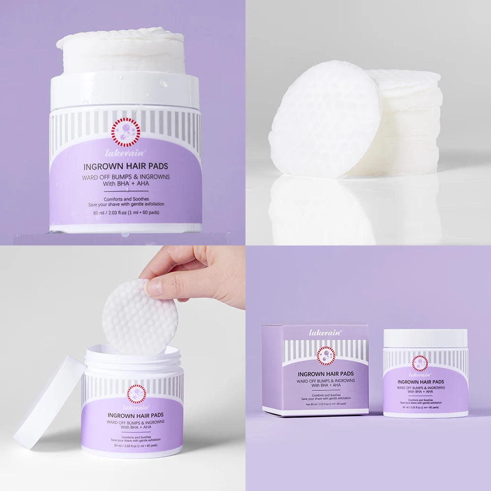 Ingrown Hair Pads Aftershave Treatment Pads To Help Prevent Razor Bumps for Men & Women Exfoliate Underarms & Bikini Area Oasis Select