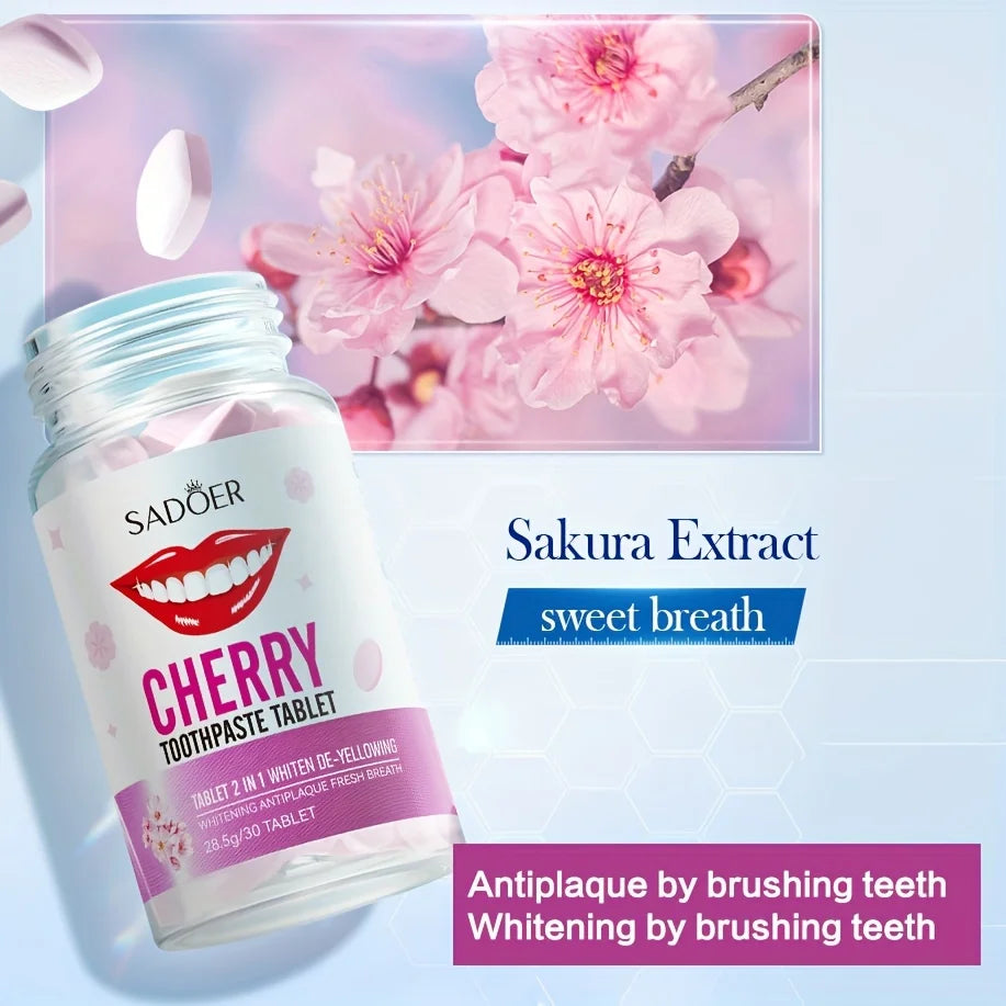 Sakura Chewable Toothpaste Tablets – Fresh Breath | 28.5g Toothpaste Tablets Oasis Select