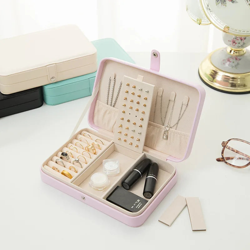 Double Layer Jewelry Jewelry Ring Necklace Storage Box Jewelry Box Oasis Select