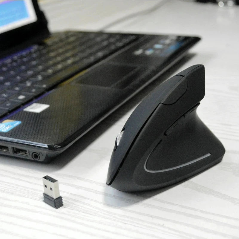 AyeBeau Vertical Ergonomic Wireless Bluetooth Mouse – 6 Button