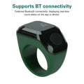 Digital Ring Counter Bluetooth APP Control OLED Display Silent Touch Type-C Rechargeable Muslims Zikr Ring Prayer Finger Counter Oasis Select Green