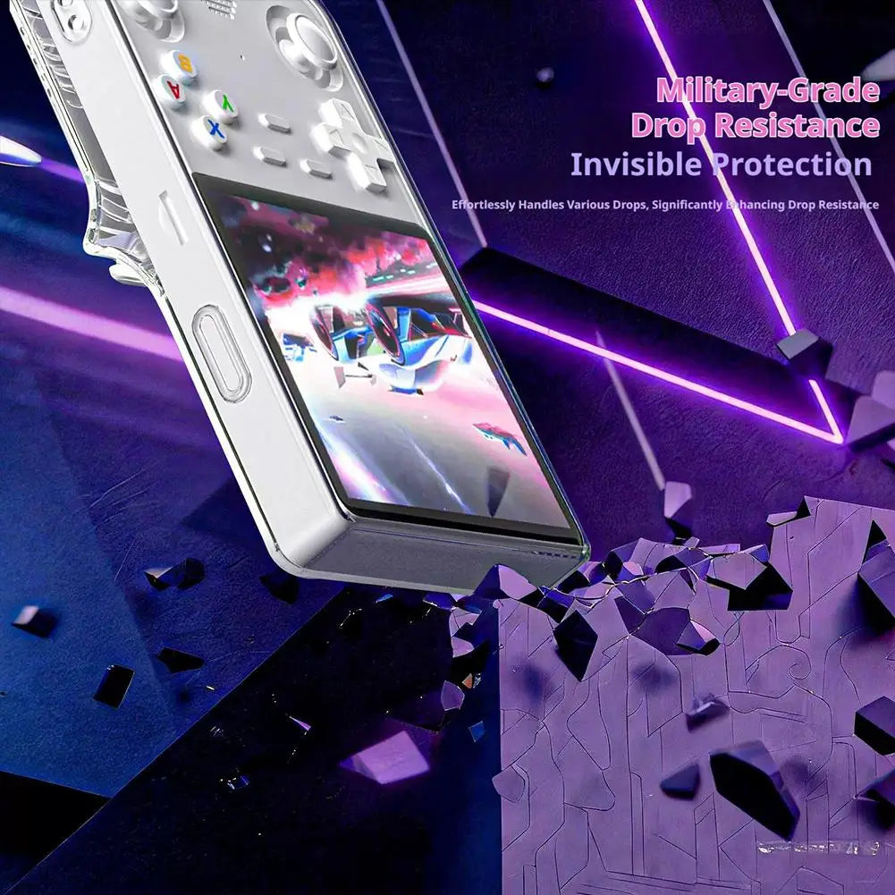 for R36 Ultra Game Console Transparent Protective Case Shockproof Anti-scratch Game Console Skin Cover Shell Game Protector Oasis Select