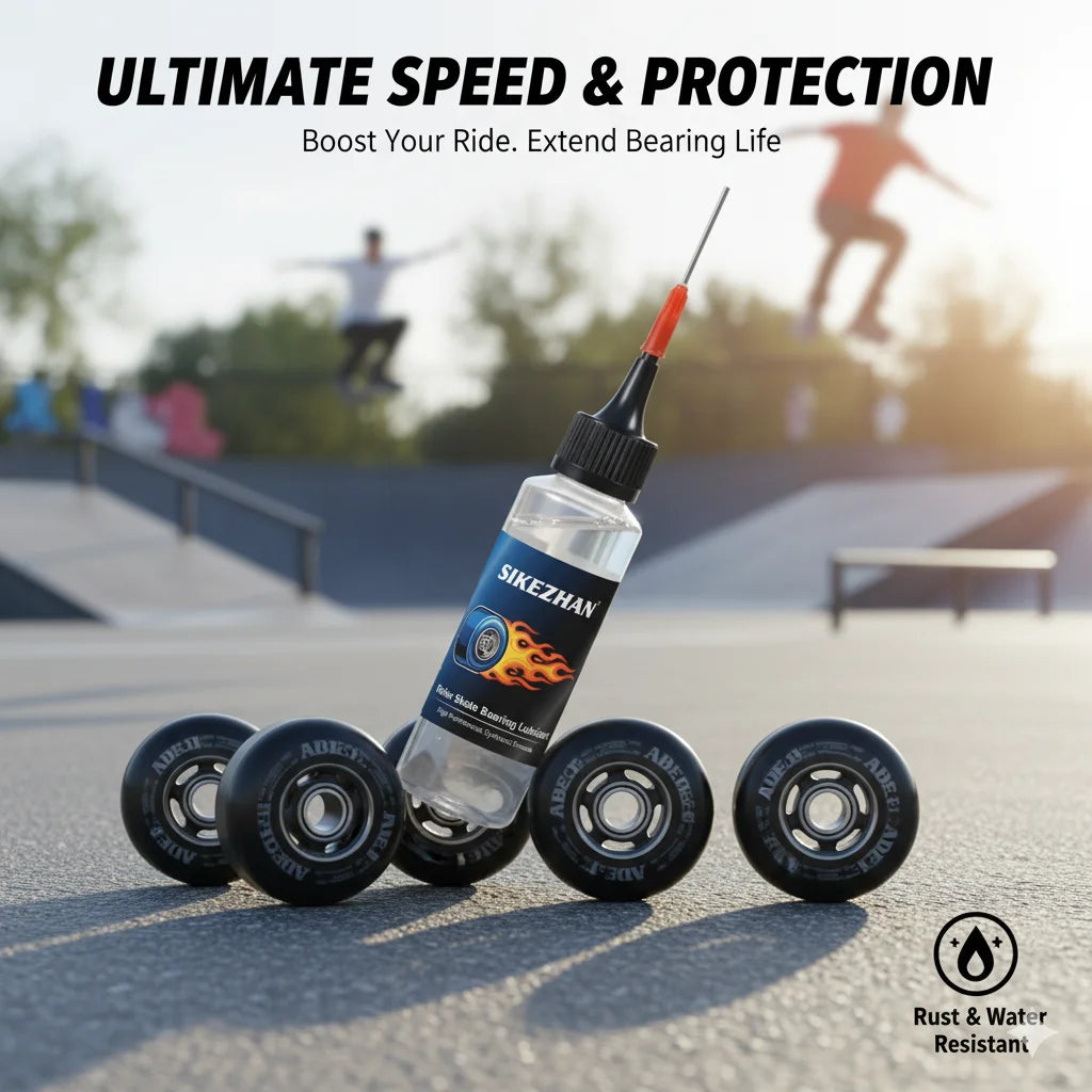Premium Skateboard & Roller Skate Lubricant - High-Speed Bearing Oil, Anti-Rust & Friction Guard - Inline Skates & Noise Reducer Oasis Select