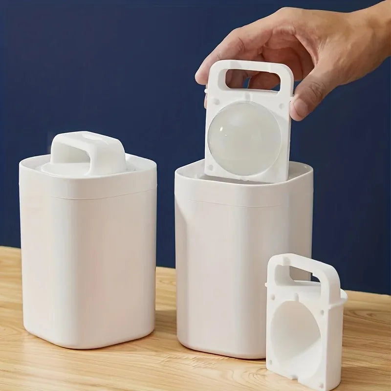 Ice Cube Mold Food Grade Large Clear Single Ice Ball Maker Reusable Whiskey Ice Sphere Tray for Home Bar & Drinking Oasis Select