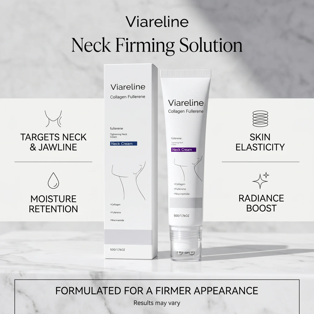 Collagen Neck Cream Roller Massage Tightening Neck Cream Reduce Neck Lines Reduce Double Chin Firming Lifting Brighten Skin Care Oasis Select