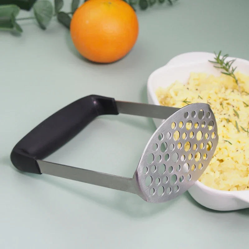 Stainless Steel Potato Pusher Pressed Potato Masher Ricer Puree Fruit Juice Maker Smooth Mashed Potatoes Crusher Kitchen Gadget Oasis Select