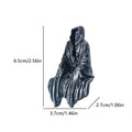 New Sale Resin Grim Reaper Sculpture Art Decorative Desk Figure Ornaments Mysterious Man Sitting For Home Desktop Decoration Oasis Select S