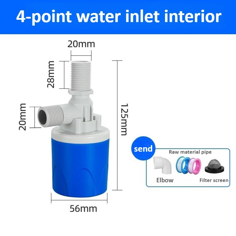 4 6 Points 1 Inch Fully Auto Float Valve Automatic Water Level Regulator Water Stop Refill Controller for Plumbing Oasis Select 4 Points Inlet water