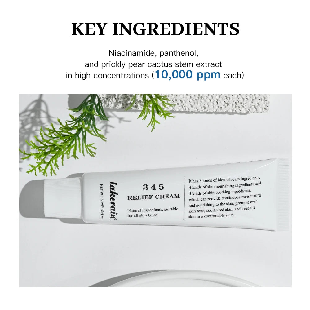 345 Relief Cream Address Blemishes Nourish Skin And Provide Moisturizing And Calming Lifting Beauty Moisturizer Korean Product Oasis Select