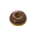 DIY Donut Dog Chew Toy Simulation Donuts Grinding Cleaning Tooth Funny Sound Interactive Toys for Small Medium Dogs Accessories Oasis Select Brown