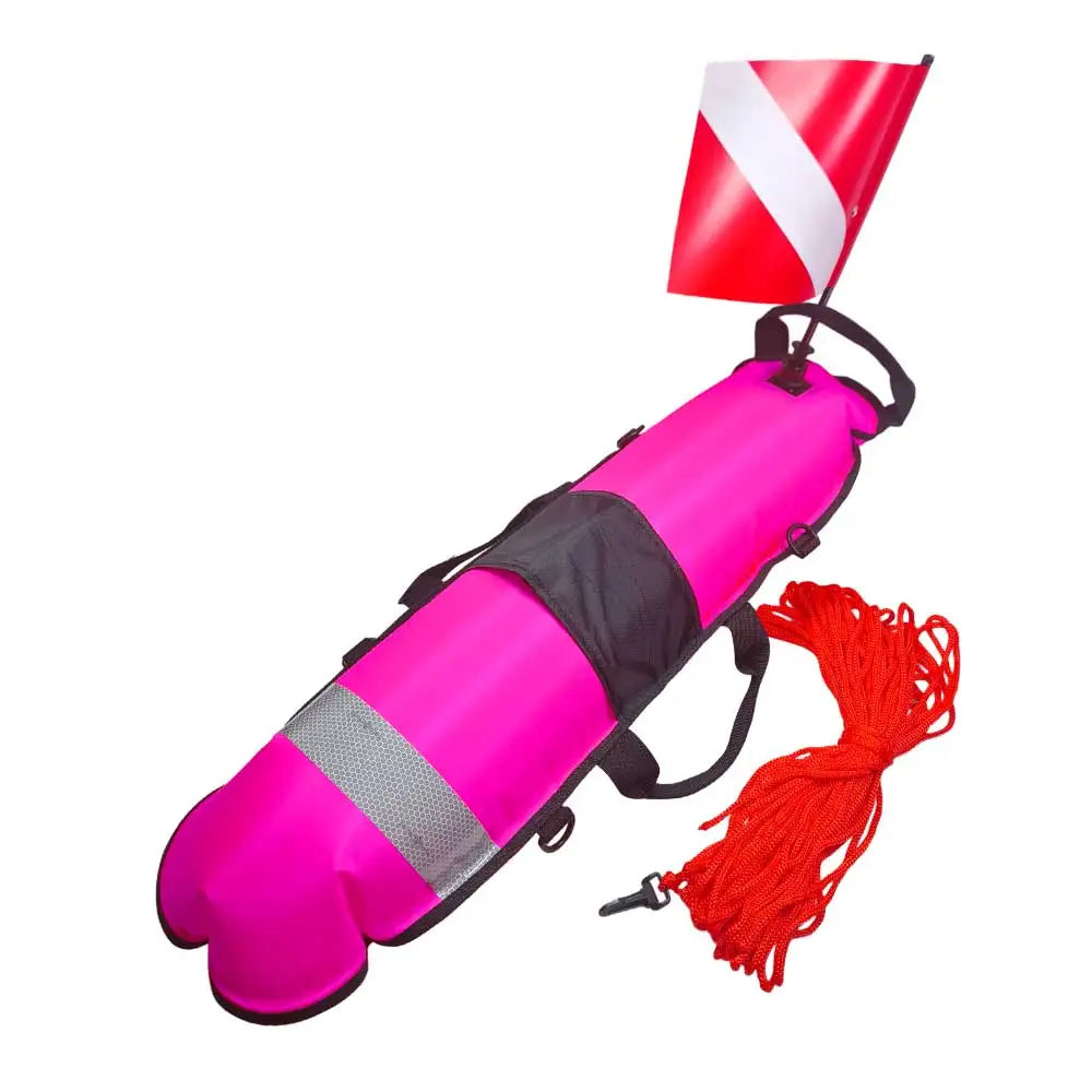 Spearfishing Surface Marker Buoy Float Scuba Diving Signal Float with 25m Rope Water Floating Ball Underwater Freediving Accesso Oasis Select pink
