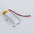 102050 3.7v 1000mAh Polymer Lithium Small Rechargeable Battery Li-Po for Steel Bluetooth Speaker Charging Tool Batteries MP3/4/5 Oasis Select 4PCS