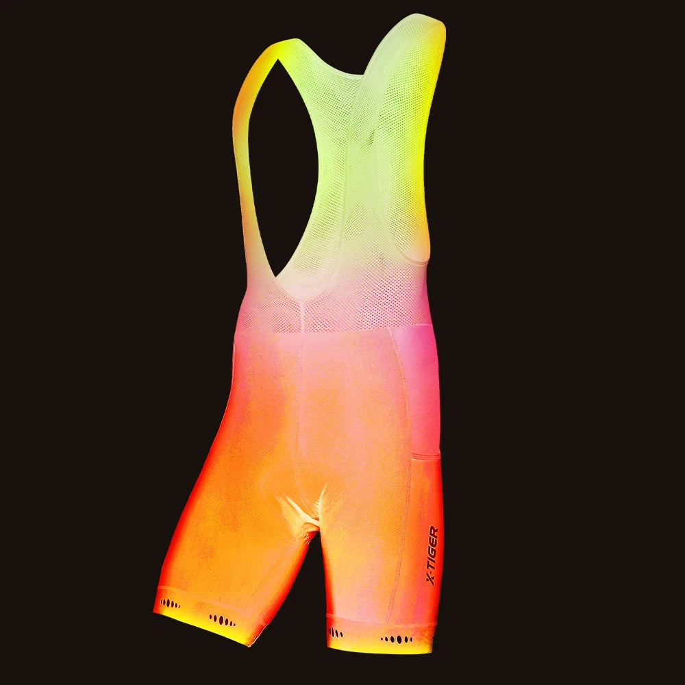 X-TIGER Winter Thermal Cycling Shorts 5D Gel Padded Cycling Shorts Men Mountain Road Cycling Bib Shorts for 5-15℃ Winter Warmth Oasis Select