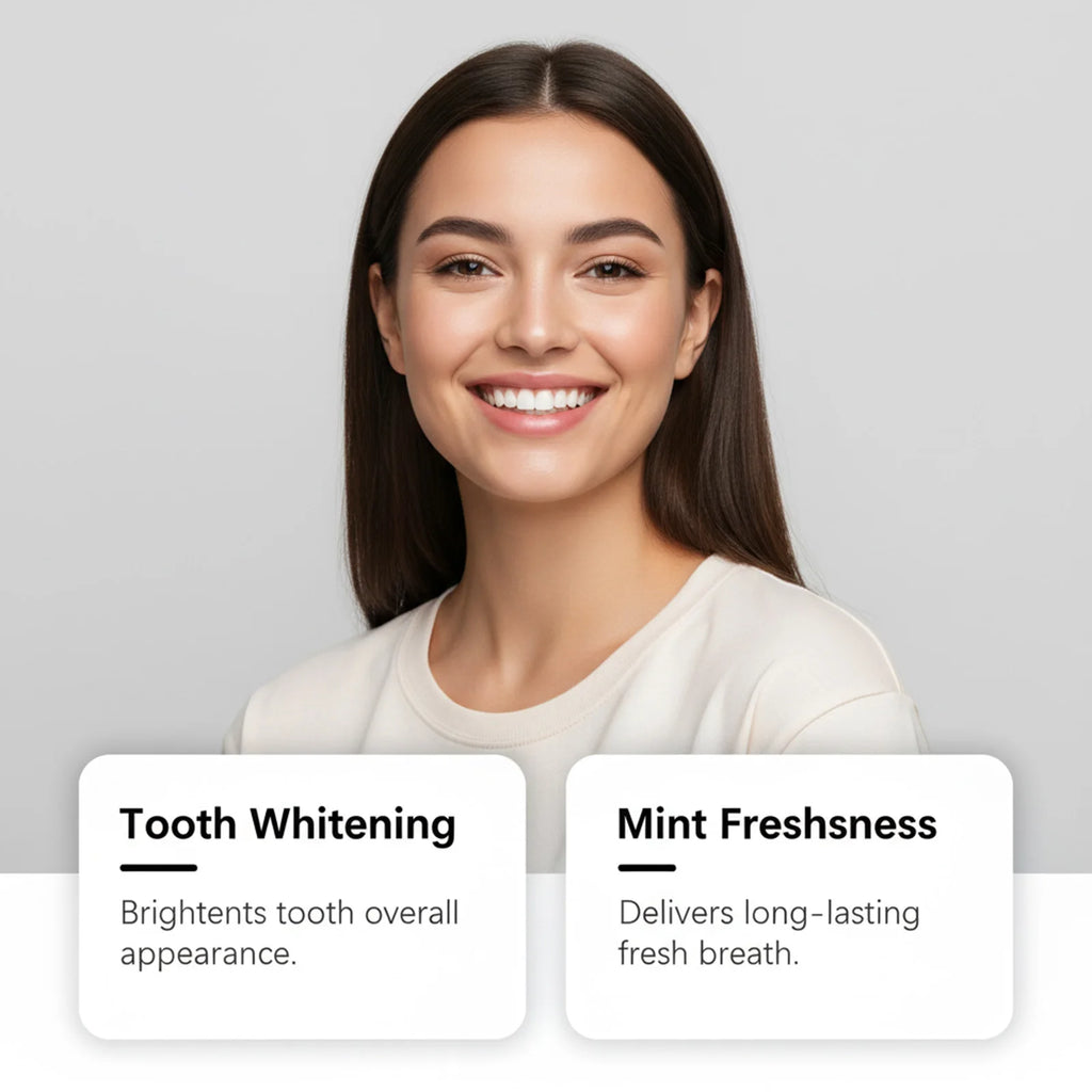 Mint Toothpaste Gentle Formula Daily Teeth Cleaning Long-Lasting Fresh Breath Oral Care Sensitive Gums Friendly Oasis Select