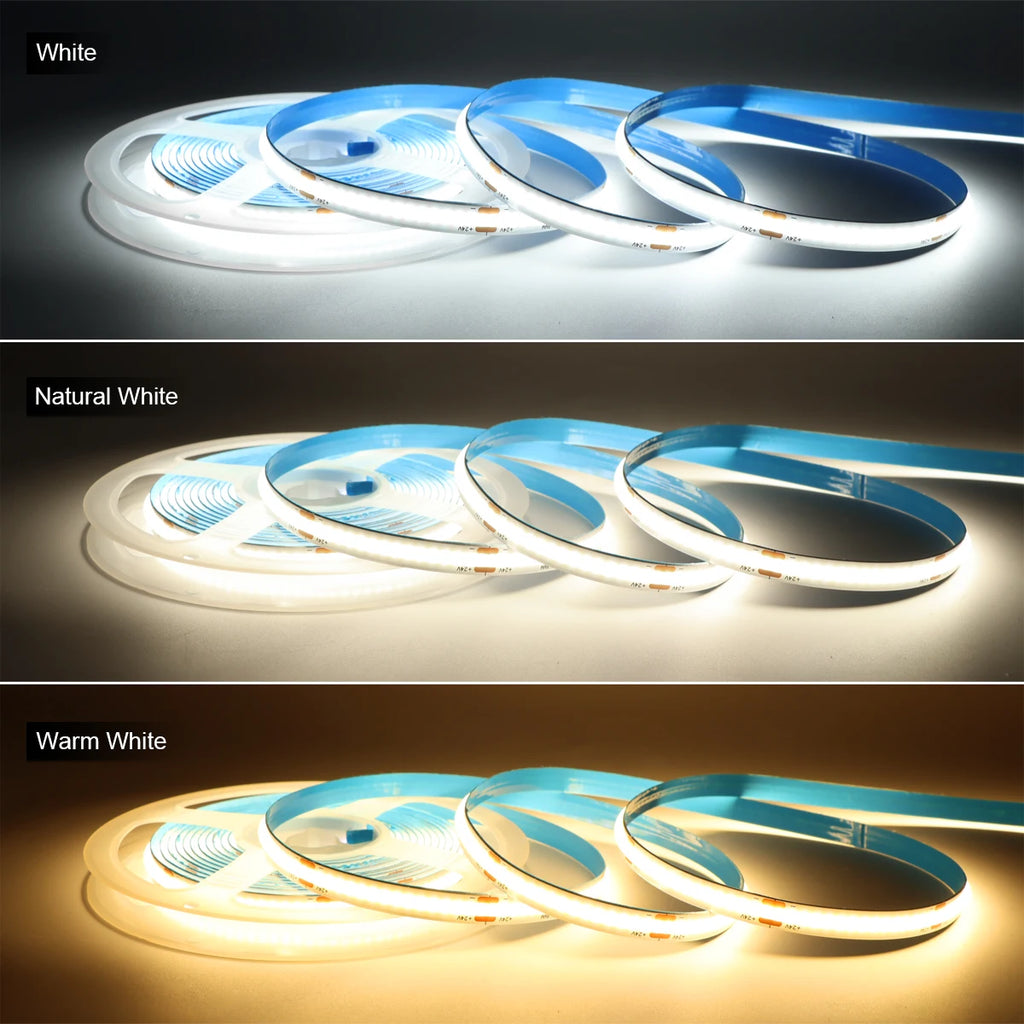 Bathroom Makeup Mirror Lamp Tape with Wireless PIR Motion Sensor/RF Reciever 24V COB LED Strip Light Stairs Bedroom Night Lamp Oasis Select
