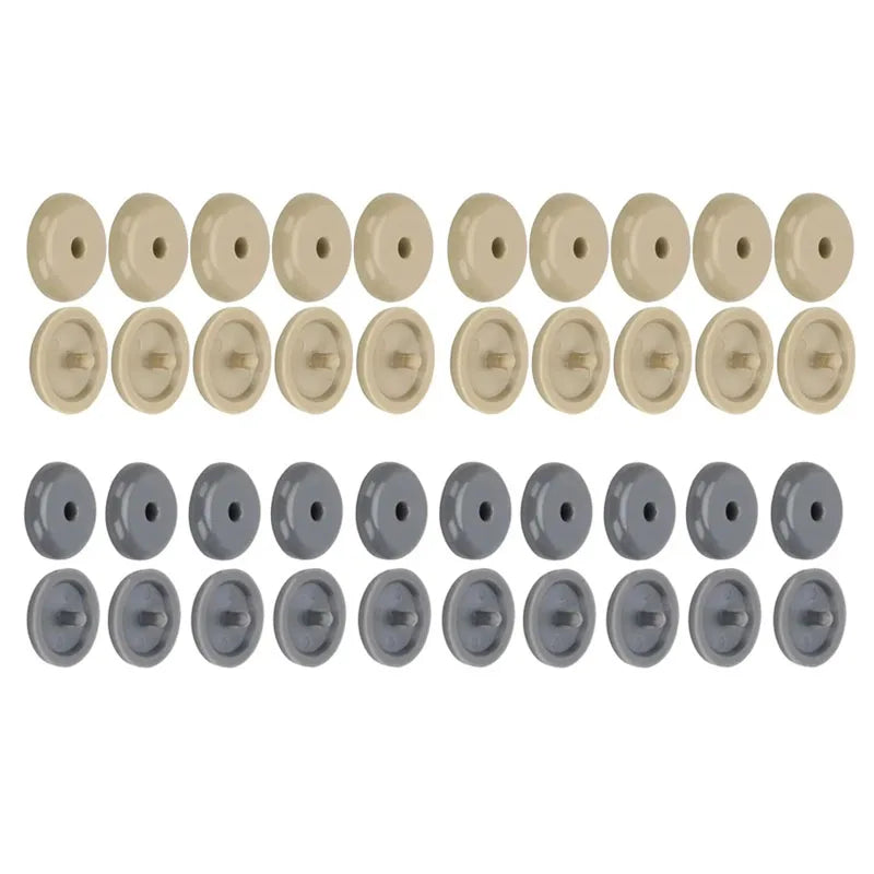 5-20pairs Car Safety Seat Belt Limit Buckle Clip Retainer Seatbelt StopButton Black Gray Beige Button Auto Interior Accessories Oasis Select 20pairs mix 2