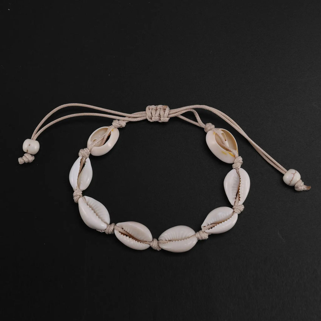 Anklets For Women Shell Foot Jewelry Summer Beach Bracelet Ankle On Leg Ankle Strap Bohemian Accessories White Oasis Select