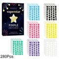 Colorful Stars Pimple Patches, 240/280PCS Cute Acne Blemishes Covering Stickers Invisible Hydrocolloid Acne Patch Zit Stickers Oasis Select A-280pcs
