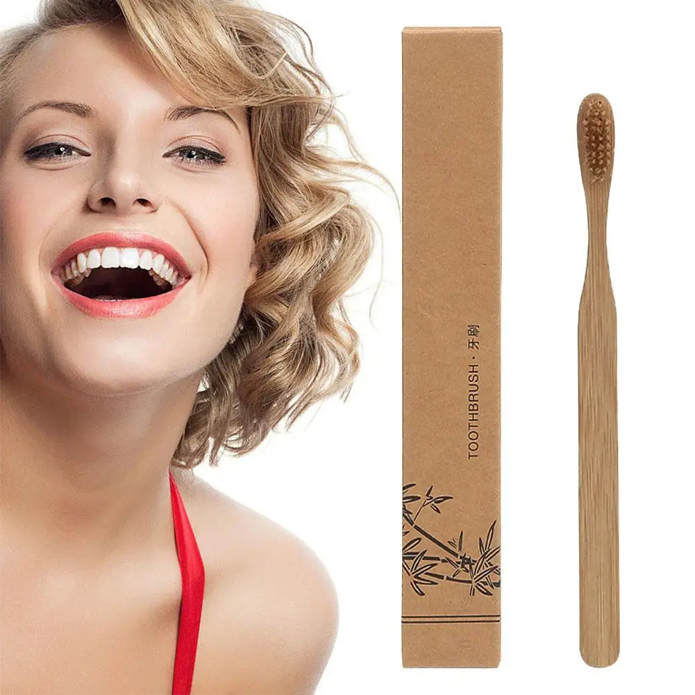 Bamboo Toothbrush Set – Soft Bristles, Travel & Eco-Friendly