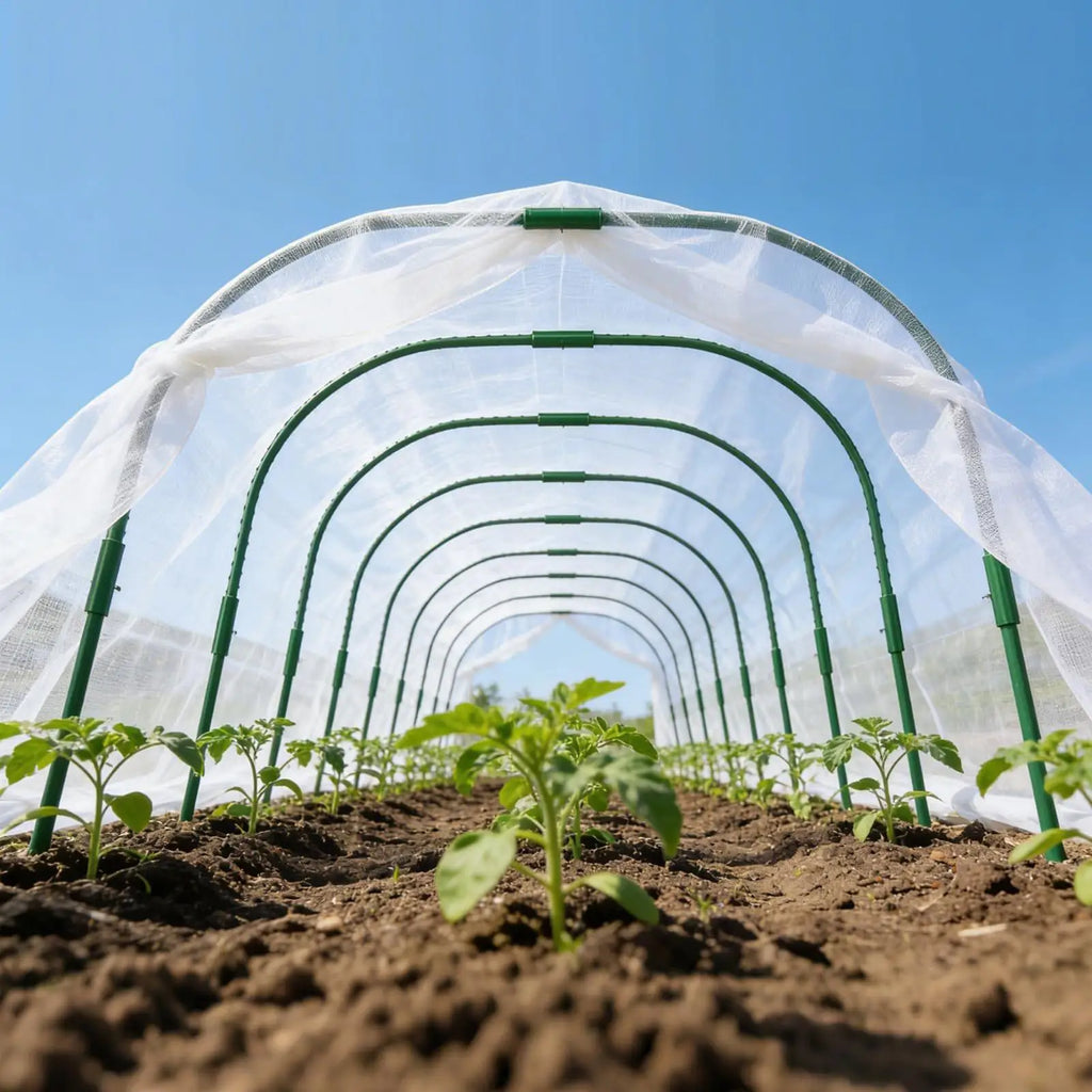 Greenhouse Plant Hoops Durable Reusable DIY Seedling Arch Shed Bracket for Garden Vegetable Grow Tunnel Support Garden Hoop
