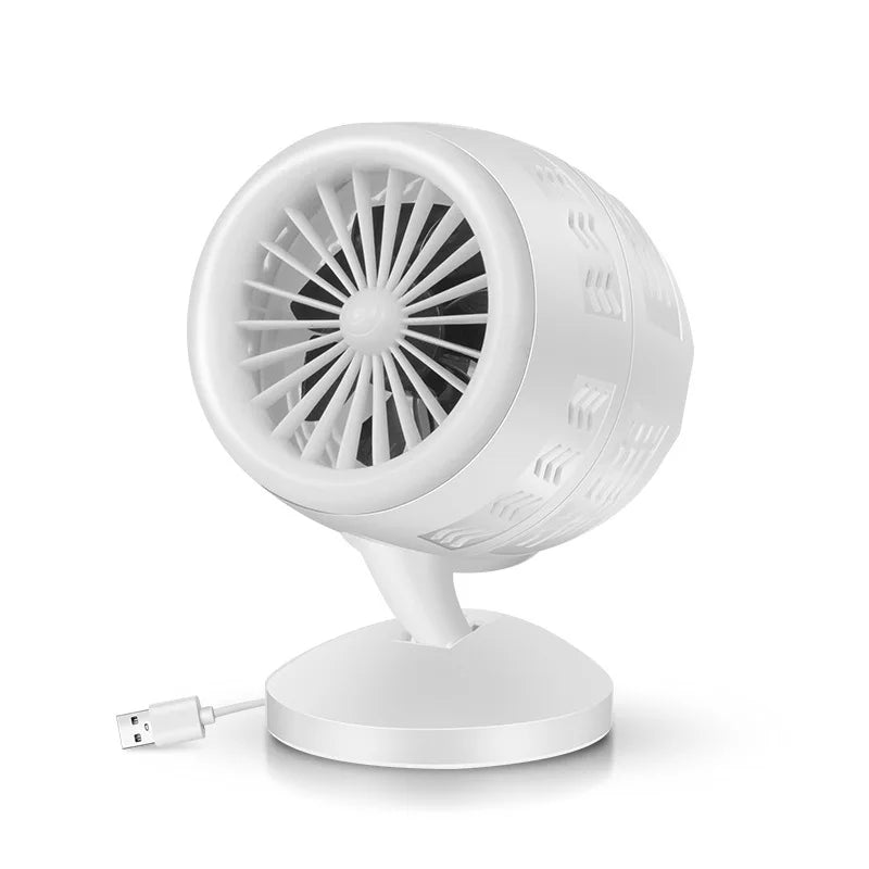 URGGU Portable Double-Blade Turbo USB Fan – 2-Speed Rotatable